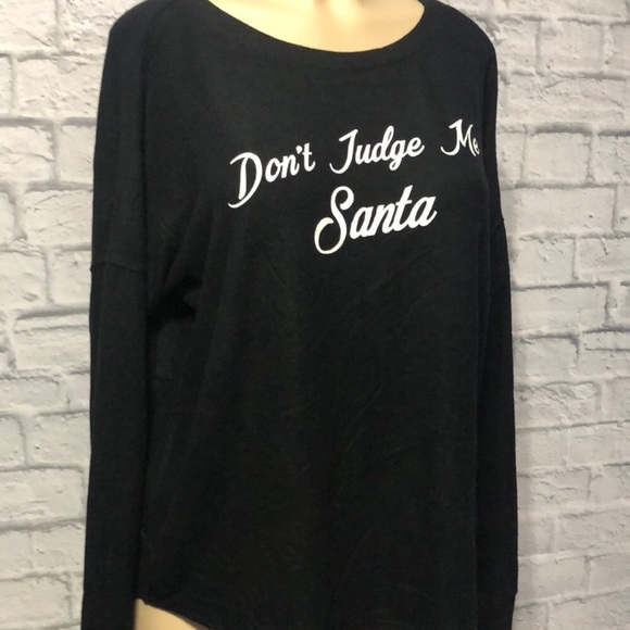 free press Don’t Judge Me Santa Sweater - Picture 6 of 8